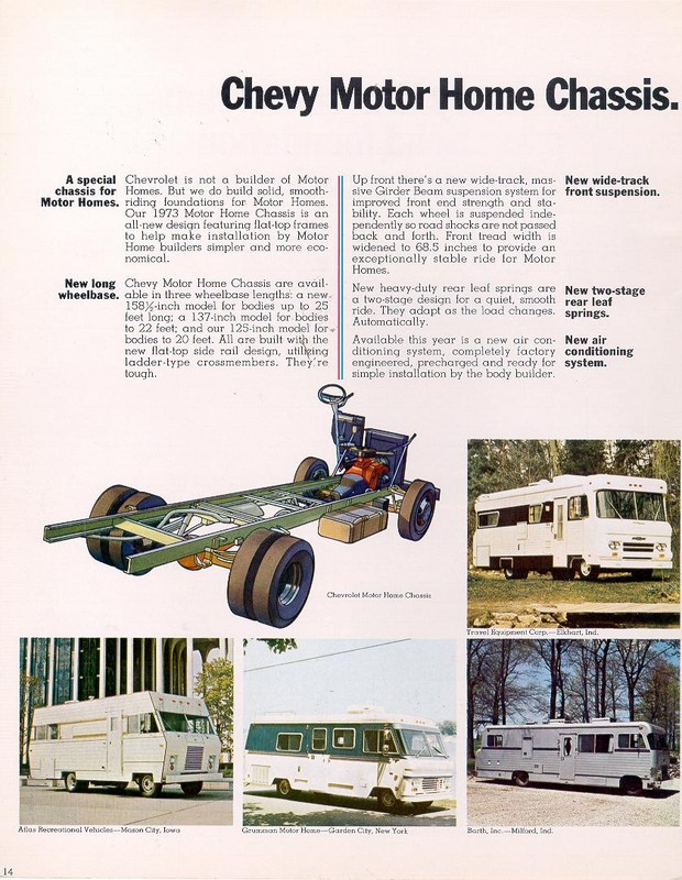 1973 Chevrolet Recreational Vehicles Brochure Page 17